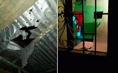 Una vivienda terminó afectada. Cortesía