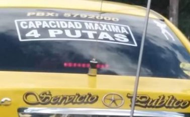 El vehículo en cuestión es de la línea de taxis San Juan Tomada de Facebook Cúcuta Noticias