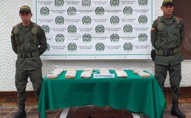 Se percataron del cargamento de la droga cuando adelantaron una rigurosa inspección al vehículo. Cortesía