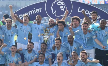 Es el sexto título de campeón de Inglaterra para el Manchester City y el cuarto en la época reciente (2012, 2014, 2018 y ahora 2019). AFP