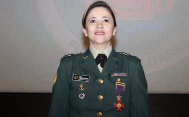 La magistrada y oficial activa del Ejército, Cristina Lombana Velásquez. Colprensa