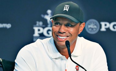 Woods estuvo cerca de firmar su primera gran victoria en su regreso el año pasado. AFP