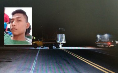 Esneider Sánchez Chacón perdió la vida de manera instantánea. Cortesía