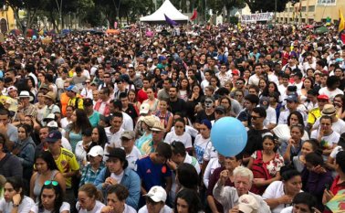 Caminata por Santurbán del pasado 10 de mayo en Bucaramanga (Santander). Cortesía