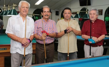 Daniel Hernández, Hugo Portilla (campeón), Miguel Salguero y Alvaro Estévez. César Obando / La Opinión
