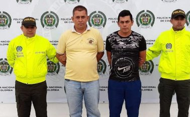 Los capturados utilizaban su labor como transportadores para presuntamente delinquir. Policía Nacional