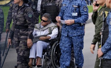 "Hubo un esquema de seguridad el cual sacó a Santrich", dijo su abogado Gustavo Gallado a periodistas. Colprensa