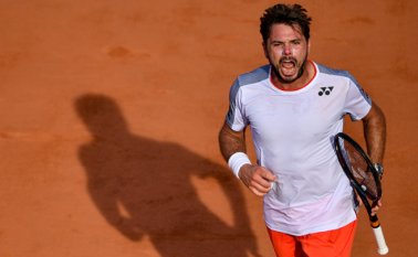 Wawrinka celebra un partido para el recuerdo, de 5 horas y 9 minutos. 
 AFP
