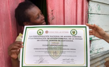 La líder comunitaria Elizabeth Sánchez indicó que lo más difícil ha sido lograr la unión de sus vecinos.
Cortesía