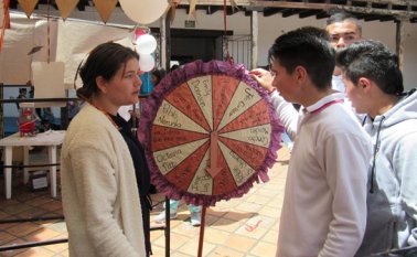 La jornada del Bibliocirco se ejecutó durante cuatro horas en La Casona, en la Universidad de Pamplona. Roberto Ospino