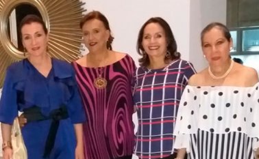 Amanda de Ramírez, Hortencia de Montañez, Mariana de Sus y Graciela de Peñaranda. Cortesía