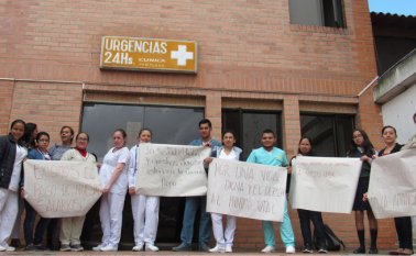 Cinco meses de salario les deben a los trabajadores de la Clínica Pamplona. A algunos, incluso, les deben honorarios de años anteriores. Roberto Ospino