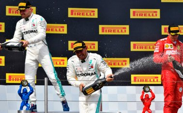 La segunda edición del GP de Francia después de su regreso al calendario de la F1 se desarrolló ante un público numeroso, pero menos denso que el año pasado. AFP