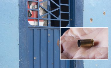 Se presume que se trate de un mensaje o una advertencia. Cortesía