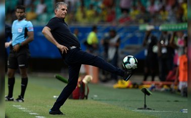 Carlos Queiroz suma un pleno de tres partidos oficiales ganados con Colombia. AFP