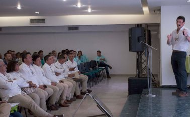 Federico Molina, investigador del Instituto Nacional de Investigación Agropecuaria de Uruguay (INIA), fue uno de los ponentes del congreso ‘Sembrando para el futuro’, organizado por Coagronorte para celebrar sus 52 años. Juan Pablo Cohen