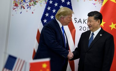 Donald Trump y Xi Jinping. AFP