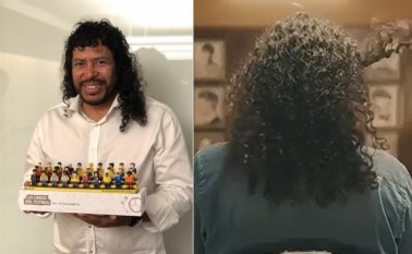 Como parte de la campaña publicitaria de esa compañía, el exinternacional recibe en sus redes sociales sugerencia para su nuevo look. Tomada de Twitter @higuitarene