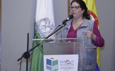 Alejandra Barrios Cabrera, Directora Nacional de la Misión de Observación Electoral. Colprensa