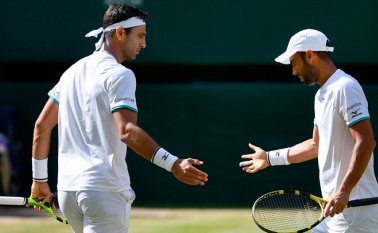 Robert Farah y Sebastián Cabal. AFP