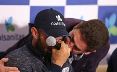 Los colombianos se encontraron con los medios de comunicación en Bogotá. Colprensa