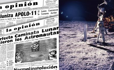 El primer hombre que pisó el suelo lunar, el 21 de julio a las 2:56 am (hora internacional UTC), fue Neil Armstrong, fallecido en 2012, quien dijo una frase que se hizo famosa: “un pequeño paso para un hombre, un gran salto para la humanidad”. Archivo