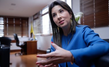Ministra de Educación María Victoria Ángulo. Colprensa