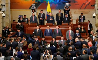 El presidente de Colombia en la instalación de las sesiones ordinarias del Congreso de la República. Colprensa