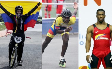 Mariana Pajón, Jhoana Viveros y Oscar Figueroa hacen parte de la delegación colombiana en Lima. Colprensa