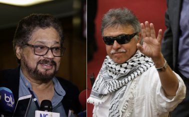 Iván Márquez y Jesús Santrich no ha revelado su paradero. Archivo