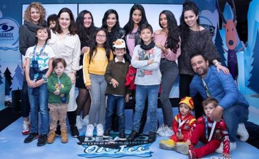 Los famosos estuvieron acompañados de sus hijos en las pruebas. Cortesía