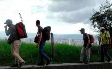 Migrantes venezolanos en Bucaramanga. Colprensa