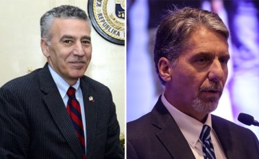 El nuevo embajador Philip Goldberg (izquierda) ya ha estado en Colombia con representación diplomática como coordinador del Plan Colombia. Archivo
