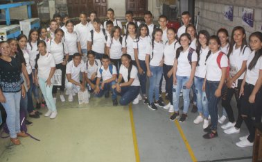 Los alumnos conocieron los procedimientos que se utilizan en la impresión del diario. Giovanny Rojas