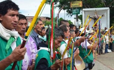 La guardia indígena. Colprensa