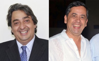 Los hermanos Manuel Guillermo y Pedro Mora Jaramillo. Archivo