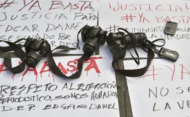 Nueve periodistas han sido asesinados en lo corrido del 2019 en territorio mexicano según la Ong Reporteros Sin Fronteras. Archivo