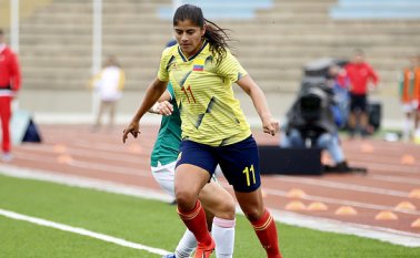 Actividad de fútbol femenino en los Juegos Panamericanos Lima 2019. En la foto: Catalina Usme. Colprensa