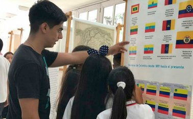 Desde hoy la exposición puede ser apreciada en la Sala de Lectura y Escritura Mercedes Ábrego, en San Eduardo. Cortesía