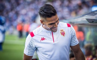 "Es uno de nuestros jugadores con más cualidades, un profesional al 200%, nuestro goleador. Siempre está", dijo Leonardo Jardim sobre el jugador colombiano. Tomada de Twitter @AS_Monaco_ES