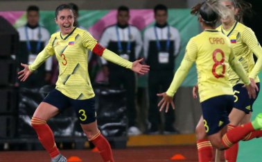 Las anotaciones llegaron con Leicy Santos, Natalia Gaitán, Diana Ospina y Catalina Usme. AFP