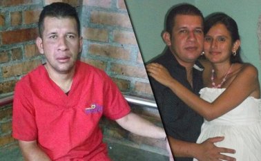 “Es increíble. No me acuerdo de lo que pasó”, dijo en medio de sollozos Geovanni Alexis Ortiz. Archivo