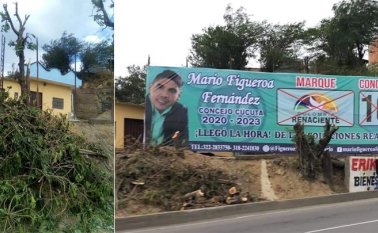 La Corporación Autónoma Regional de la Frontera Nororiental (Corponor) envió a unos funcionarios para que cumplieran una visita de control y vigilancia. Tomada de Twitter @CORPONOR