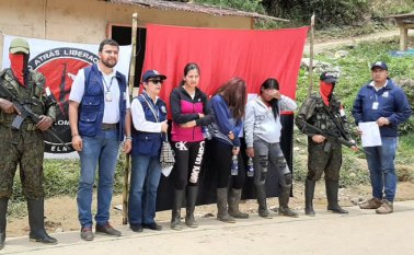 El proceso de liberación se dio con mediación del CICR y la Defensoría del Pueblo. Tomada de Twitter