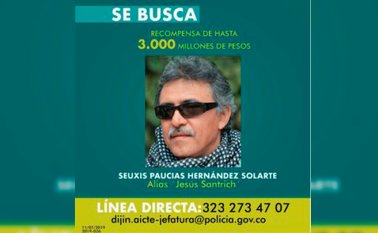 La recompensa por su captura es de 3.000 millones de pesos. Colprensa