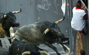 El hombre se encontraba entre el público. 
 AFP