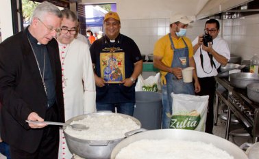Lo que pasó con Iván Márquez ya se veía venir desde hace tiempo, aseguró el representante del Evaticano, monseñor Montemayor (izquierda), quien estuvo en la casa de paso Divina Providencia, de La Parada, junto con el obispo de Cúcuta, monseñor Víctor Manuel Ochoa. Alfredo Estévez