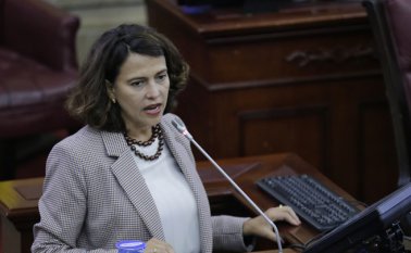 La ministra del interior, Nancy Patricia Gutiérrez, reiteró el llamado a los aspirantes a los diferentes cargos de elección popular, para que adopten los mecanismos de protección activados por el Estado. Colprensa