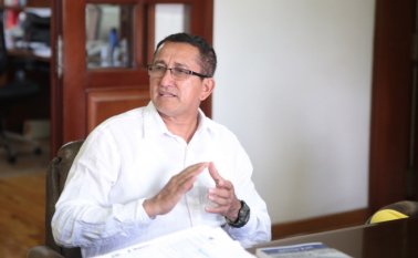 El candidato a la asamblea por el partido Colombia Humana-UP, Emiro del Carmen Ropero Suárez, conocido como Rubén Zamora, pidió garantías para el ejercicio de participación política. Archivo