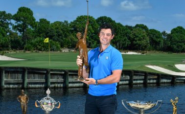 Rory McIlroy ya había sido distinguido con este galardón en 2012 y 2014. AFP